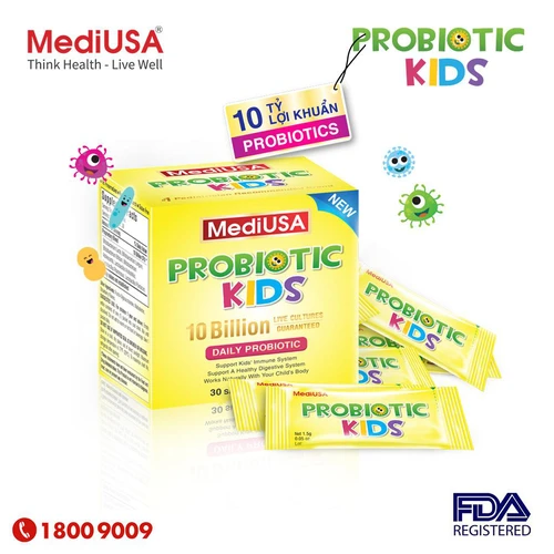 Probiotic Kids - Hỗ trợ đường tiêu hóa, bảo vệ đường ruột bé