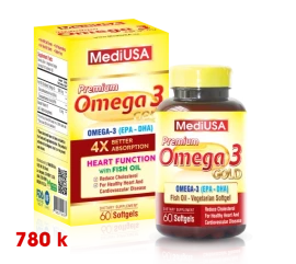 MediUSA PREMIUM OMEGA 3 GOLD - 60 viên mediusa-premium-omega-3-gold
